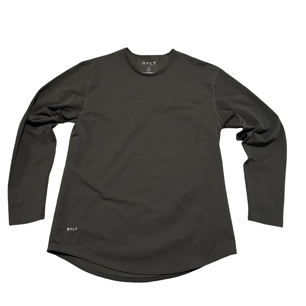 BYLT Premium Basics Drop Cut Long Sleeve Lux Shirt Men's Large 21 x 30